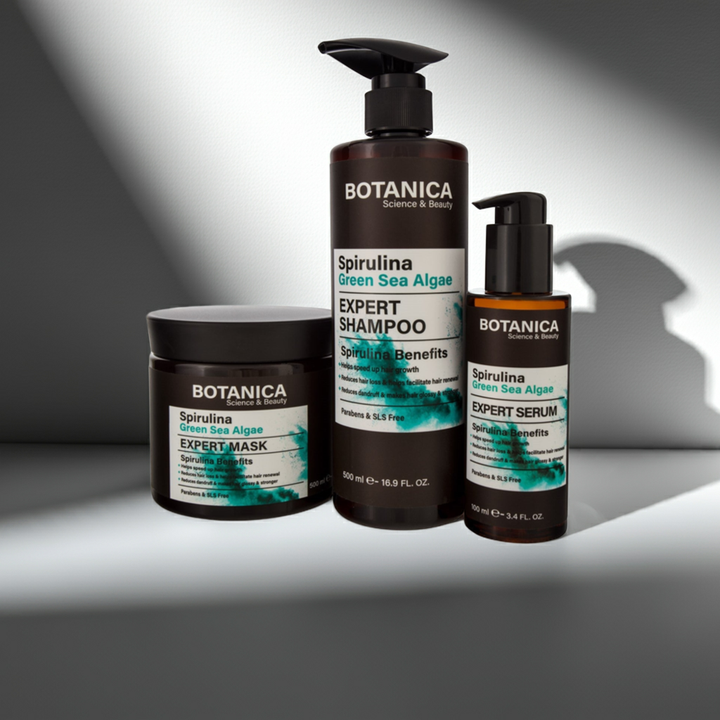 Botanica Spirulina Algae Hair Loss Treatment Kit - DeadSeaShop