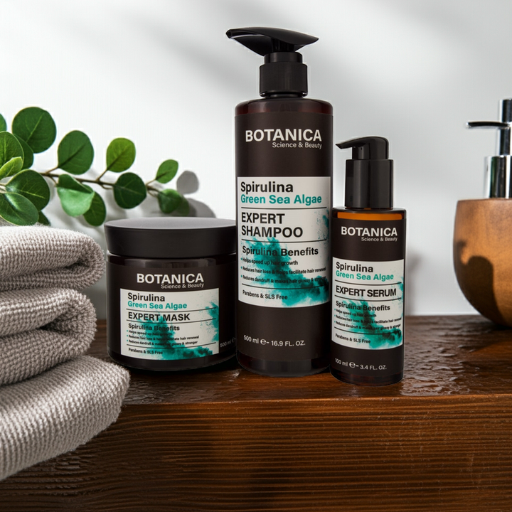 Botanica Spirulina Algae Hair Loss Treatment Kit - DeadSeaShop