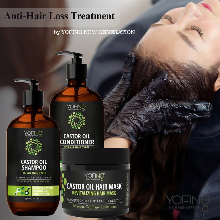 YOFING NEW GENERATION - Castor Oil Shampoo & Hair Mask - deadseashop.co.uk