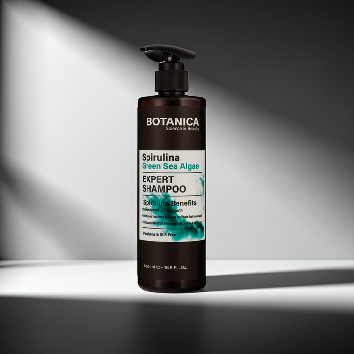 Botanica - Anti-hair Loss Shampoo - Spirulina Algae - DeadSeaShop.co.uk