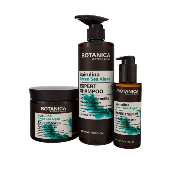 Botanica Spirulina Algae Hair Loss Treatment Kit - DeadSeaShop