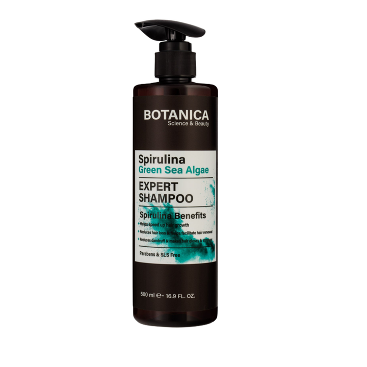 Botanica - Anti-hair Loss Shampoo - Spirulina Algae - DeadSeaShop.co.uk
