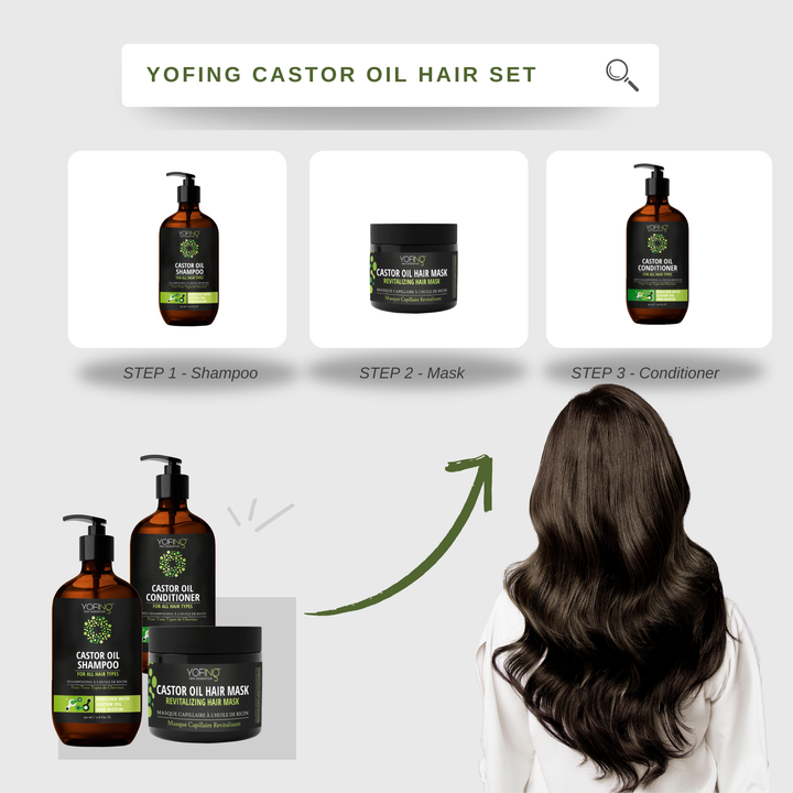 YOFING NEW GENERATION - Castor Oil Shampoo & Hair Mask - deadseashop.co.uk