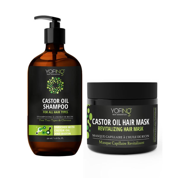 YOFING NEW GENERATION - Castor Oil Shampoo & Hair Mask - deadseashop.co.uk