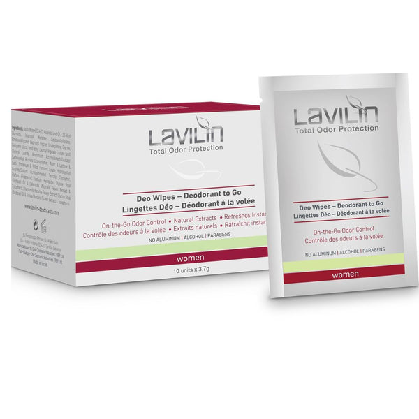 Lavilin Deo Wipes - Deodorant To Go For Women