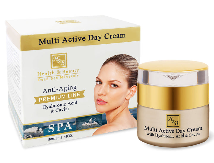 Multi-Active Day Cream With Hyaluronic Acid and Caviar Extract - DeadSeaShop.com
