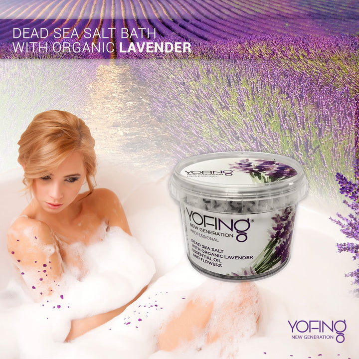 YOFING NEW GENERATION - Dead Sea Salt Bath With Organic Lavender - deadseashop.co.uk