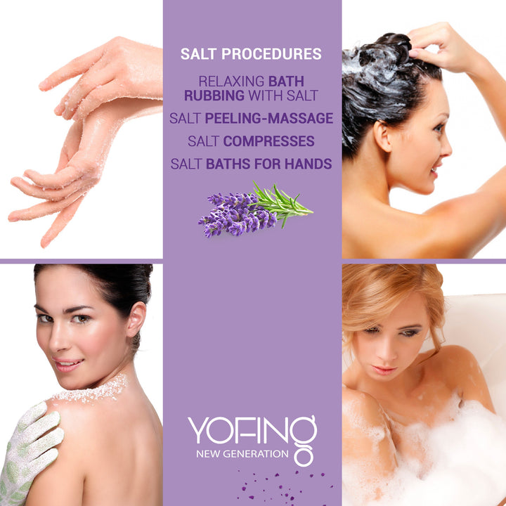 YOFING NEW GENERATION - Dead Sea Salt Bath With Organic Lavender - deadseashop.co.uk