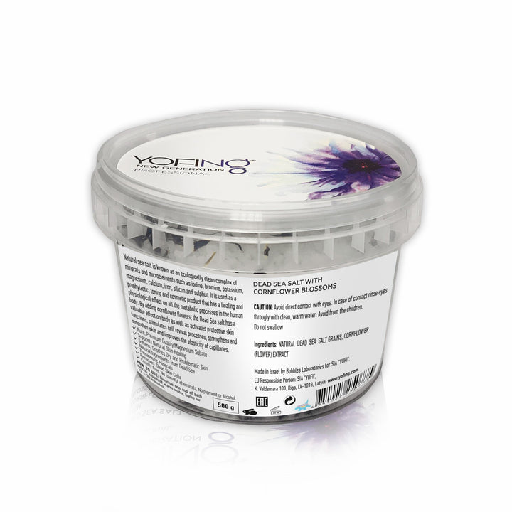 YOFING NEW GENERATION - Dead Sea Salt With Organic Сornflower Flowers - deadseashop.co.uk